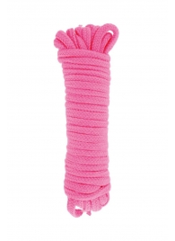 Розовая веревка для связывания Sweet Caress Rope - 10 метров - Sweet Caress - купить с доставкой в Архангельске