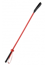 Красно-черный гладкий стек - 71 см. - Fetish Tentation - купить с доставкой в Архангельске