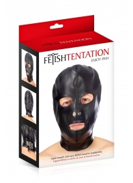 Маска-шлем с прорезями для глаз и рта - Fetish Tentation - купить с доставкой в Архангельске