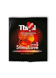 Разогревающий гель-лубрикант Stimulove Strong в одноразовой упаковке - 4 гр. - Биоритм - купить с доставкой в Архангельске