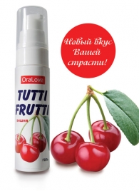 Гель-смазка Tutti-frutti с вишнёвым вкусом - 30 гр. - Биоритм - купить с доставкой в Архангельске