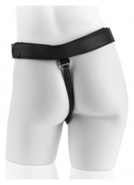 Страпон с телесной насадкой 7  Uncut with Strap on Harness - 18 см. - Pipedream - купить с доставкой в Архангельске