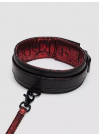 Стильный ошейник с поводком Reversible Faux Leather Collar and Lead - Fifty Shades of Grey - купить с доставкой в Архангельске