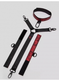 Ошейник с наручниками Reversible Faux Leather Collar and Wrist - Fifty Shades of Grey - купить с доставкой в Архангельске
