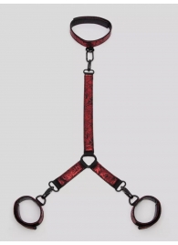 Ошейник с наручниками Reversible Faux Leather Collar and Wrist - Fifty Shades of Grey - купить с доставкой в Архангельске