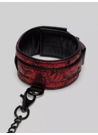 Красно-черные оковы Reversible Faux Leather Ankle Cuffs - Fifty Shades of Grey - купить с доставкой в Архангельске