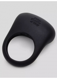 Черное эрекционное виброкольцо Sensation Rechargeable Vibrating Love Ring - Fifty Shades of Grey - в Архангельске купить с доставкой