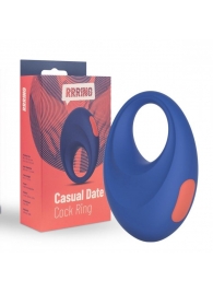 Синее эрекционное кольцо RRRING Casual Date Cock Ring - FeelzToys - в Архангельске купить с доставкой