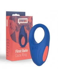 Синее эрекционное кольцо RRRING First Date Cock Ring - FeelzToys - в Архангельске купить с доставкой