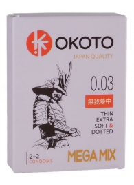 Набор из 4 презервативов OKOTO MegaMIX - Sitabella - купить с доставкой в Архангельске