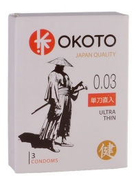 Ультратонкие презервативы OKOTO Ultra Thin - 3 шт. - Sitabella - купить с доставкой в Архангельске