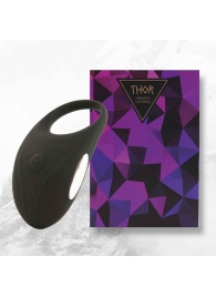 Черное эрекционное виброкольцо Thor Cockring - FeelzToys - в Архангельске купить с доставкой