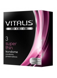 Ультратонкие презервативы VITALIS PREMIUM super thin - 3 шт. - Vitalis - купить с доставкой в Архангельске
