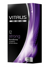 Презервативы с утолщённой стенкой VITALIS PREMIUM strong - 12 шт. - Vitalis - купить с доставкой в Архангельске
