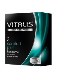 Контурные презервативы VITALIS PREMIUM comfort plus - 3 шт. - Vitalis - купить с доставкой в Архангельске
