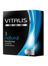 Классические презервативы VITALIS PREMIUM natural - 3 шт. - Vitalis - купить с доставкой в Архангельске