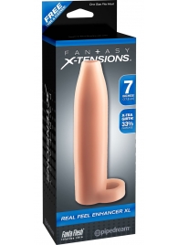 Телесная насадка Real Feel Enhancer XL - 17 см. - Pipedream - в Архангельске купить с доставкой