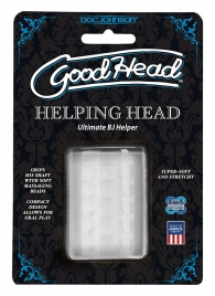 Прозрачный мастурбатор HELPING HEAD - Doc Johnson - в Архангельске купить с доставкой