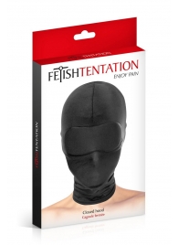 Сплошная маска-шлем с имитацией повязки для глаз - Fetish Tentation - купить с доставкой в Архангельске