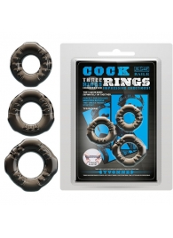 Набор из 3 эластичных дымчатых эрекционных колец - Baile - в Архангельске купить с доставкой