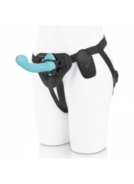 Голубая изогнутая насадка 6in Remote Control Ripple P-Spot G-Spot на черных трусиках - 16 см. - Pegasus - купить с доставкой в Архангельске