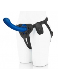Синяя насадка Remote Control P-Spot G-Spot с черными трусиками - 20 см. - Pegasus - купить с доставкой в Архангельске