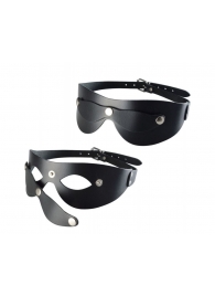 Черная кожаная маска  Новичок - Sitabella - купить с доставкой в Архангельске