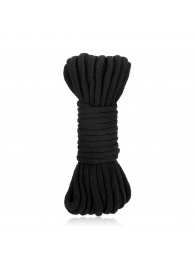 Черная хлопковая веревка для связывания Bondage Rope - 10 м. - Lux Fetish - купить с доставкой в Архангельске