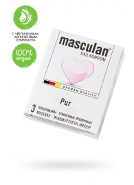 Супертонкие презервативы Masculan Pur - 3 шт. - Masculan - купить с доставкой в Архангельске
