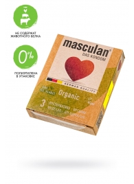 Экологически чистые презервативы Masculan Organic - 3 шт. - Masculan - купить с доставкой в Архангельске