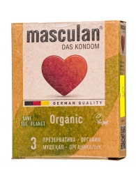 Экологически чистые презервативы Masculan Organic - 3 шт. - Masculan - купить с доставкой в Архангельске