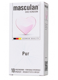 Супертонкие презервативы Masculan Pur - 10 шт. - Masculan - купить с доставкой в Архангельске