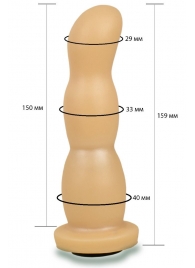 Телесная рельефная насадка Harness - 15,9 см. - LOVETOY (А-Полимер) - купить с доставкой в Архангельске