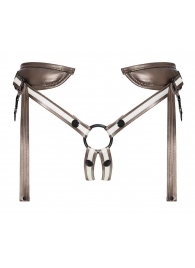 Бронзовый пояс для насадок Desirous Harness - Strap-on-me - купить с доставкой в Архангельске