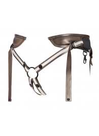 Бронзовый пояс для насадок Desirous Harness - Strap-on-me - купить с доставкой в Архангельске