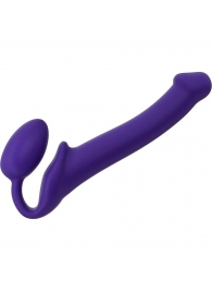 Фиолетовый безремневой страпон Silicone Bendable Strap-On - size M - Strap-on-me - купить с доставкой в Архангельске