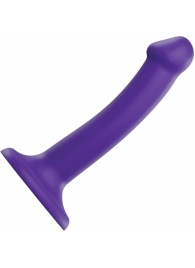 Фиолетовый фаллоимитатор-насадка Strap-On-Me Dildo Dual Density size S - 17 см. - Strap-on-me - купить с доставкой в Архангельске