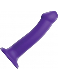 Фиолетовый фаллоимитатор-насадка Strap-On-Me Dildo Dual Density size L - 19 см. - Strap-on-me - купить с доставкой в Архангельске