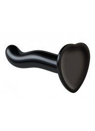 Черный фаллоимитатор-насадка Strap-On-Me P G spot Dildo size S - 16,4 см. - Strap-on-me - купить с доставкой в Архангельске