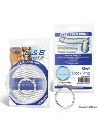 Стальное эрекционное кольцо STEEL COCK RING - 3.5 см. - BlueLine - в Архангельске купить с доставкой