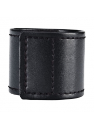 Хомут-утяжка для мошонки из искусственной кожи на липучке VELCRO BALL STRETCHER- 4 см. - BlueLine - в Архангельске купить с доставкой