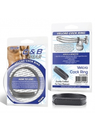 Кольцо на пенис из искусственной кожи на липучке VELCRO COCK RING - 5 см. - BlueLine - в Архангельске купить с доставкой