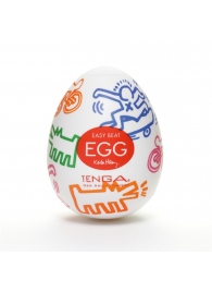 Мастурбатор-яйцо Keith Haring EGG STREET - Tenga - в Архангельске купить с доставкой