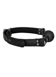 Черный кляп-шарик BALL GAG DIAMOND - Dream Toys - купить с доставкой в Архангельске