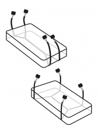 Фиксаторы для кровати WRAPAROUND MATTRESS RESTRAIN - Pipedream - купить с доставкой в Архангельске