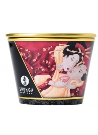 Массажная  свеча Sparkling Strawberry Wine с ароматом клубничного вина - 170 мл. - Shunga - купить с доставкой в Архангельске