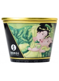 Массажная свеча Exotic Green Tea с ароматом зелёного чая - 170 мл. - Shunga - купить с доставкой в Архангельске