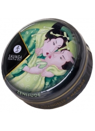 Массажная свеча Exotic Green Tea с ароматом зелёного чая - 30 мл. - Shunga - купить с доставкой в Архангельске