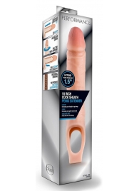 Телесная насадка на пенис 10 Inch Cock Sheath Extender - 25 см. - Blush Novelties - в Архангельске купить с доставкой