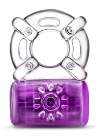 Фиолетовое эрекционное виброкольцо One Night Stand Vibrating C-Ring - Blush Novelties - в Архангельске купить с доставкой